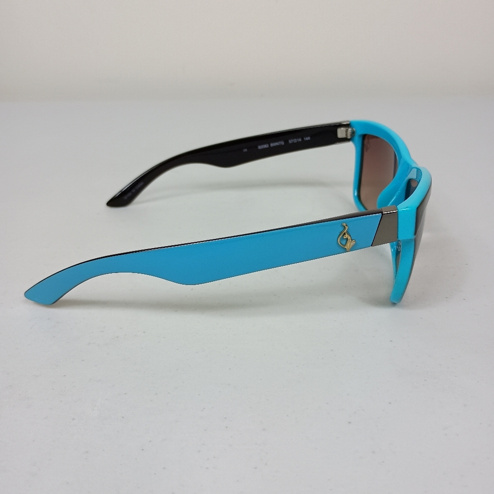 Vintage Y2K Baby Phat Sunglasses Turquoise Dark Brown Cat Logo B2062 UV400 - Picture 5 of 15